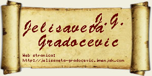 Jelisaveta Gradoćević vizit kartica